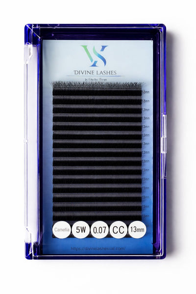5W pine Camelia lashes, curl CC, 0.07, 16 lines